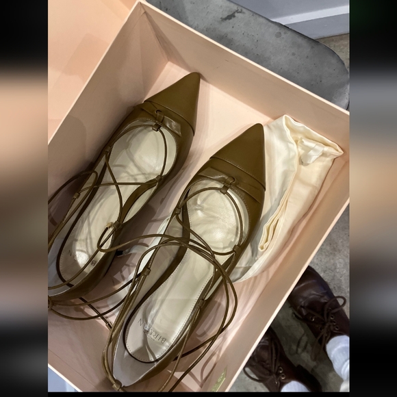 Elegant Nib Alexandre Birman Brown Lace-Up Women's Shoes